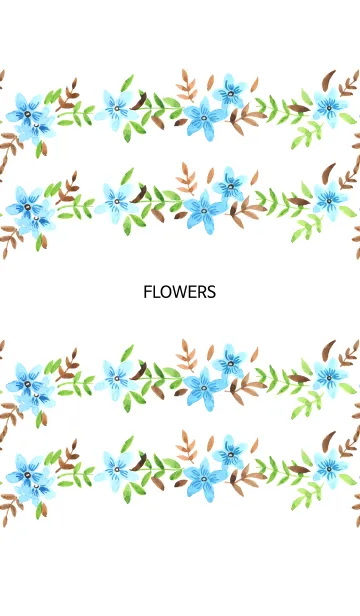 [LINE着せ替え] water color flowers_37の画像1