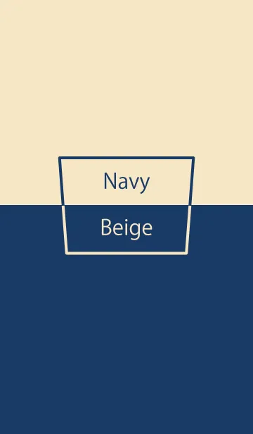 [LINE着せ替え] Navy ＆ Beige Simple design 8の画像1