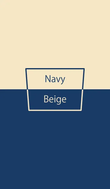 Navy ＆ Beige Simple design 8の着せ替えメイン画像