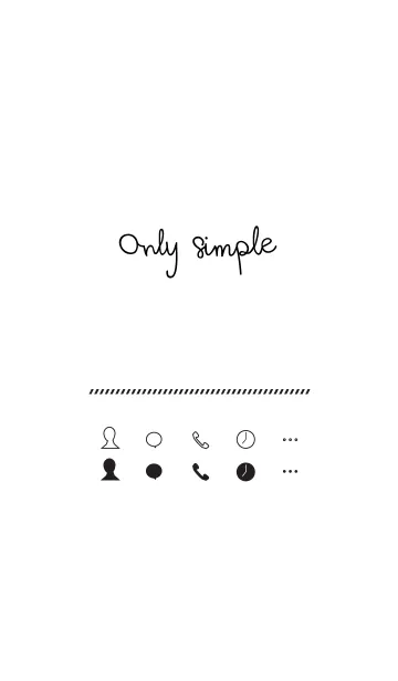[LINE着せ替え] ONLY SIMPLEの画像1
