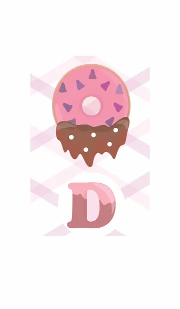 [LINE着せ替え] D Pink Donuts for Sweet Chatの画像1