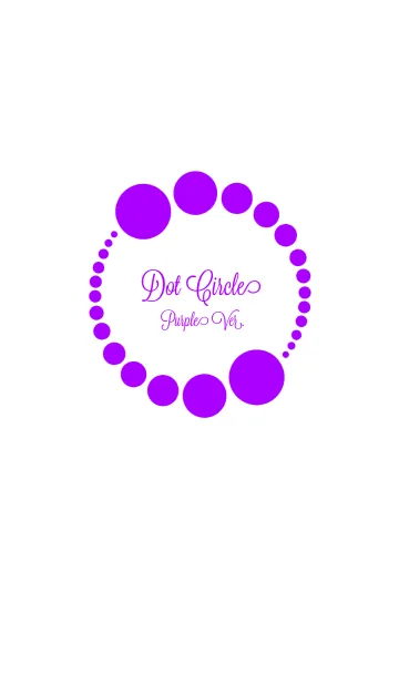 [LINE着せ替え] Dot Circle Purple Ver.の画像1