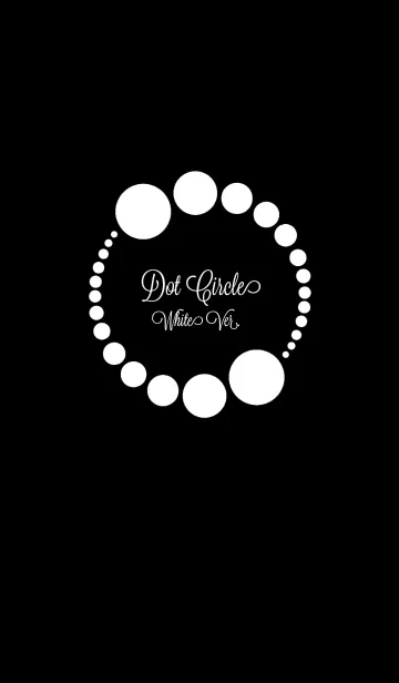 [LINE着せ替え] Dot Circle White Ver.の画像1