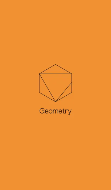 [LINE着せ替え] Geometr Orangeの画像1