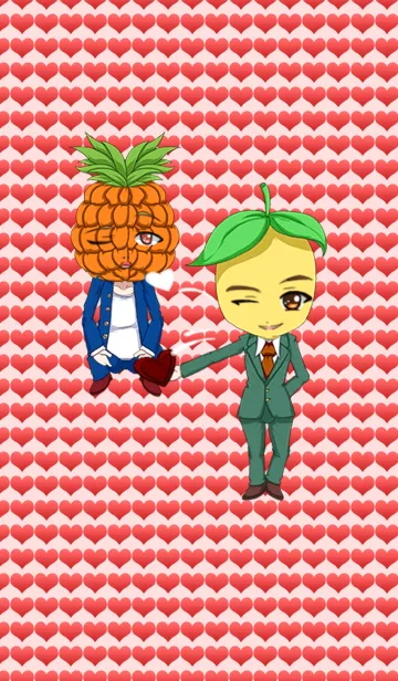 [LINE着せ替え] ラブリーかっこいい果物からのバレンタインの画像1