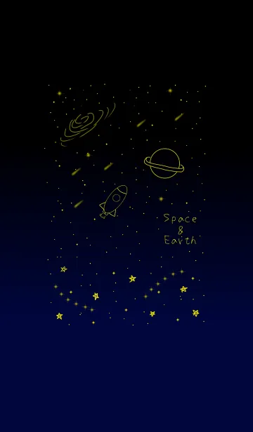 [LINE着せ替え] Space＆Earthの画像1