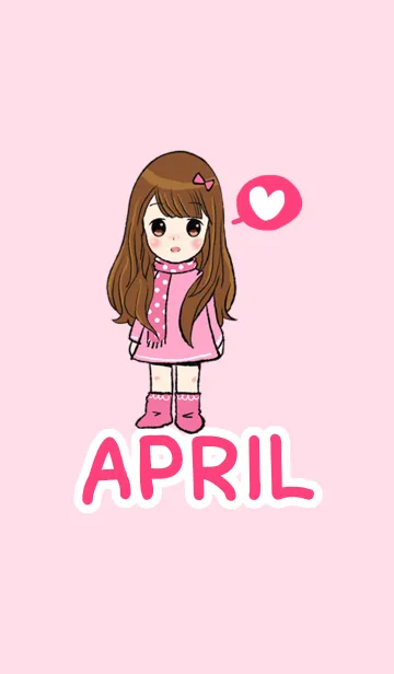 [LINE着せ替え] Aprilの画像1