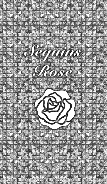 [LINE着せ替え] Sequins Rose-Silverの画像1