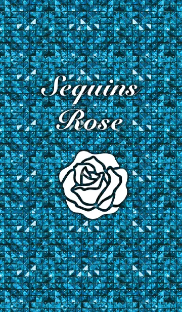 [LINE着せ替え] Sequins Rose-Blueの画像1