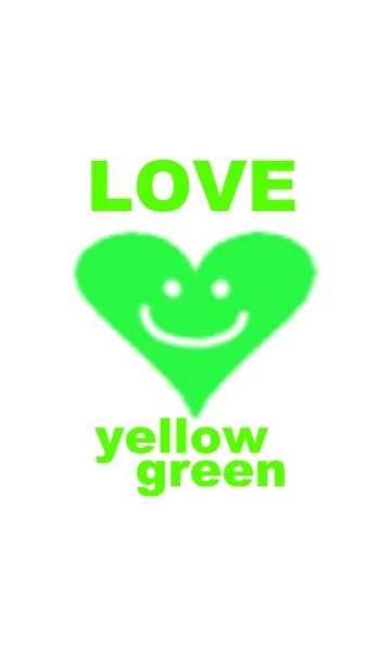 [LINE着せ替え] LOVE yellow greenの画像1