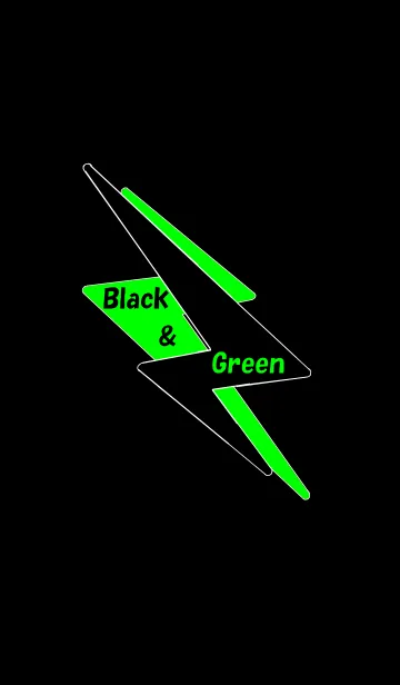 [LINE着せ替え] 黒と緑の画像1