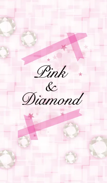 [LINE着せ替え] ピンク＆ダイヤモンドの画像1