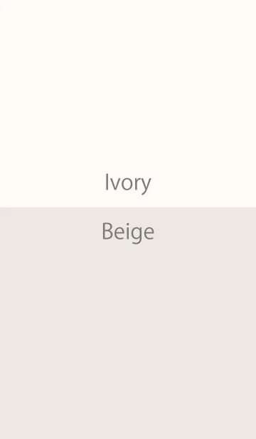 [LINE着せ替え] Ivory ＆ Beige Simple designの画像1
