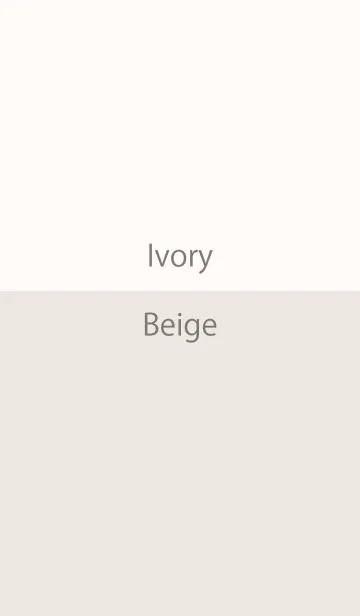 Ivory ＆ Beige Simple designの着せ替えメイン画像