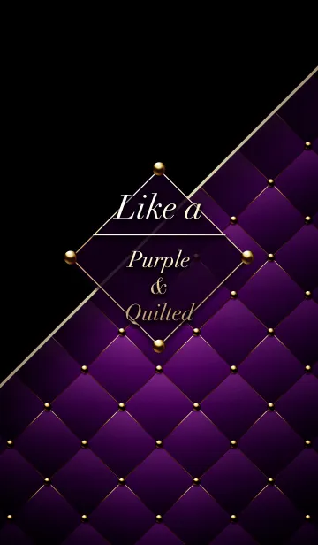 [LINE着せ替え] Like a - Purple ＆ Quilted #Temptationの画像1