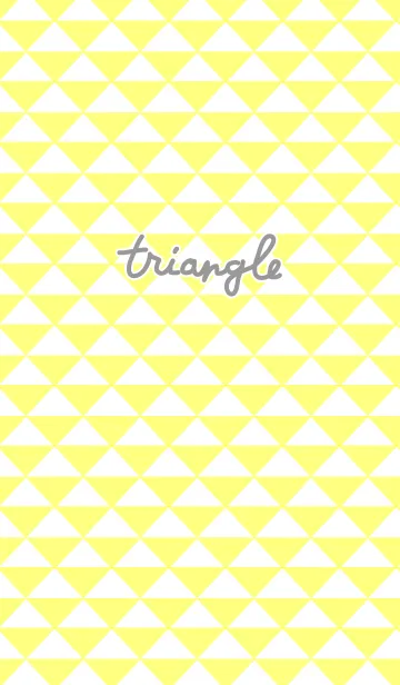 [LINE着せ替え] 三角-黄色-の画像1