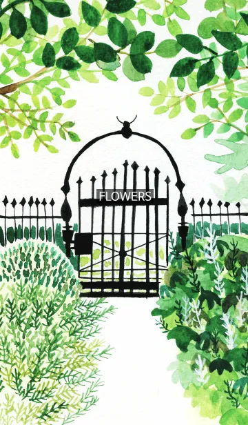 [LINE着せ替え] water color flowers_39の画像1