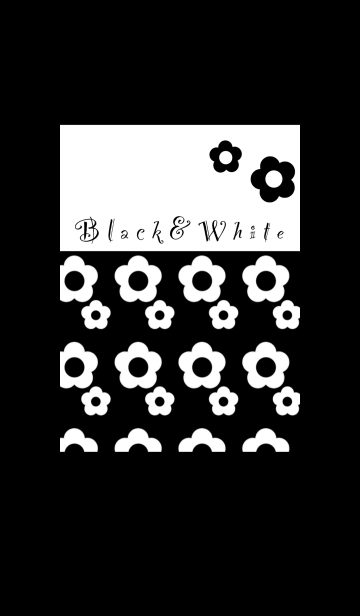 [LINE着せ替え] "Black＆White"の画像1