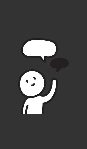 [LINE着せ替え] Dark MAI (Black)の画像1