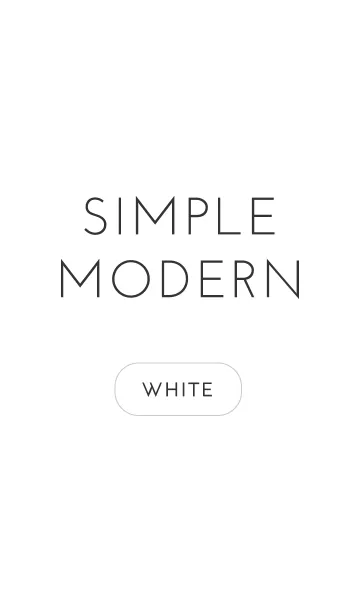 [LINE着せ替え] SIMPLE MODERN whiteの画像1