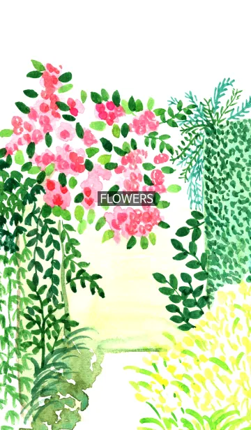 [LINE着せ替え] water color flowers_46の画像1