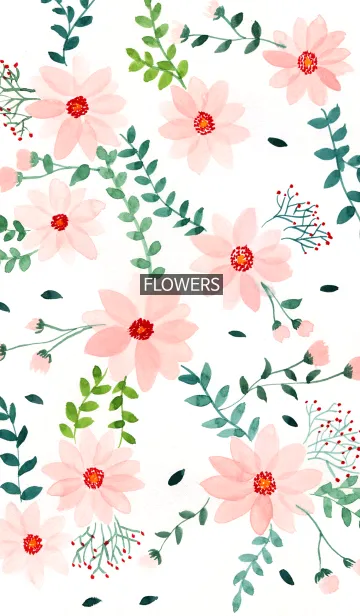 [LINE着せ替え] water color flowers_45の画像1