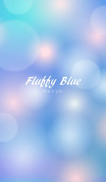 [LINE着せ替え] Fluffy Blue＆White.の画像1