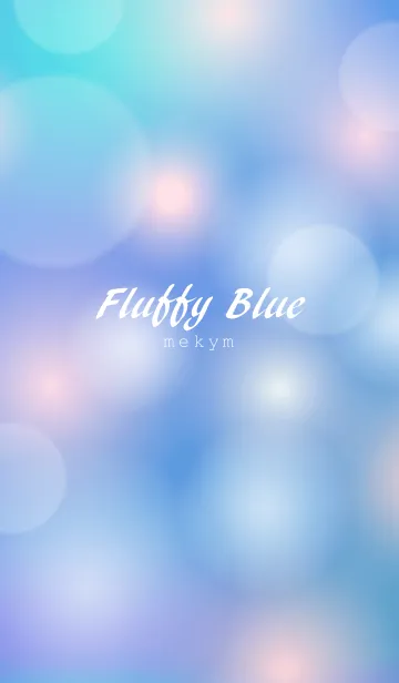 Fluffy Blue＆White.のLINE着せ替え