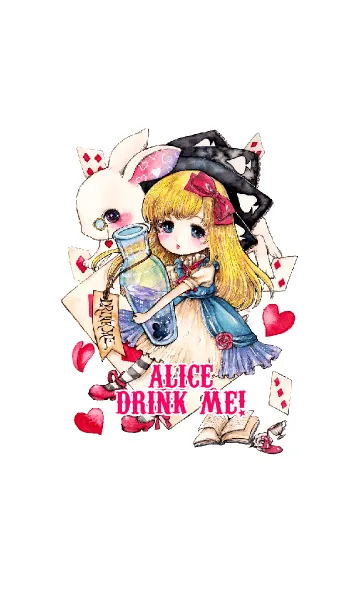 [LINE着せ替え] Alice Drink Me！の画像1