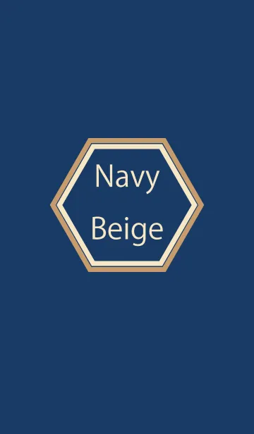 [LINE着せ替え] Navy ＆ Beige Simple design 11の画像1