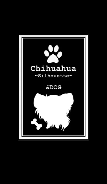 [LINE着せ替え] Chihuahua~Silhouette~BLACKの画像1