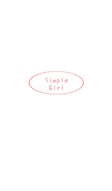 [LINE着せ替え] シンプル女の子【カップル専用】の画像1