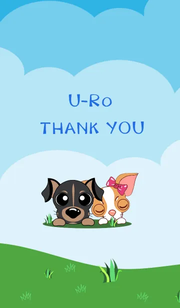[LINE着せ替え] U-Ro＆Thank You 2の画像1
