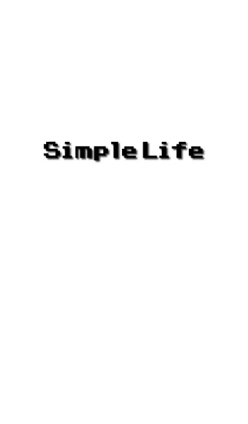[LINE着せ替え] Simple Life [white]の画像1