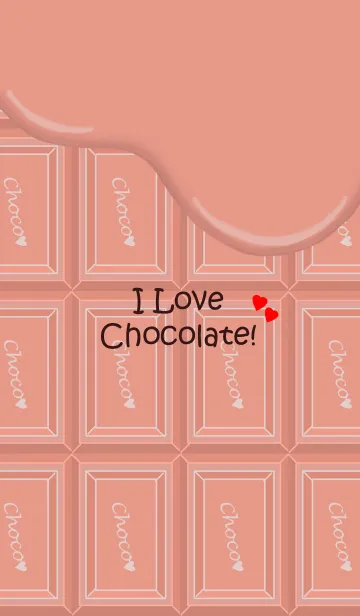 [LINE着せ替え] I love Chocolate！~Strawberry~の画像1