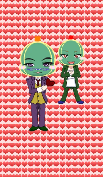 [LINE着せ替え] サボテンからのバレンタイン執事＆ヤンキーの画像1