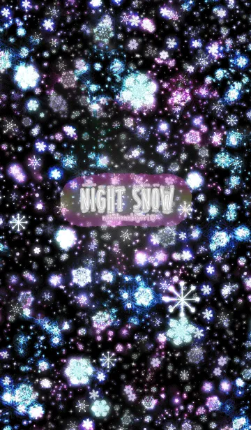 [LINE着せ替え] Night snowの画像1