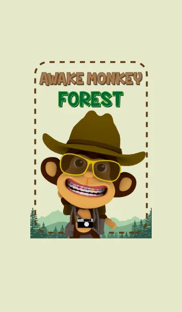 [LINE着せ替え] Awake Monkey Forestの画像1