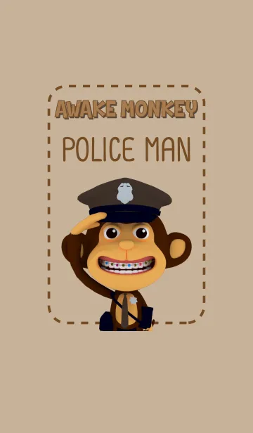 [LINE着せ替え] Awake Monkey Police Ver02の画像1