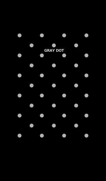 [LINE着せ替え] グレイ ドットの画像1