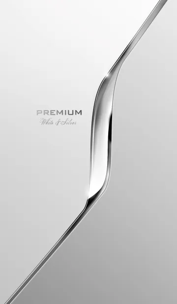 [LINE着せ替え] Premium White ＆ Silverの画像1