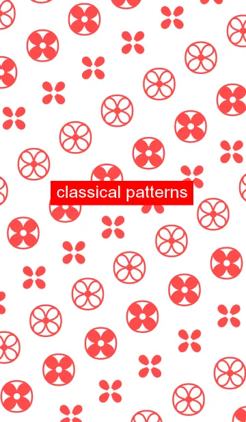 [LINE着せ替え] classical flower patternsの画像1