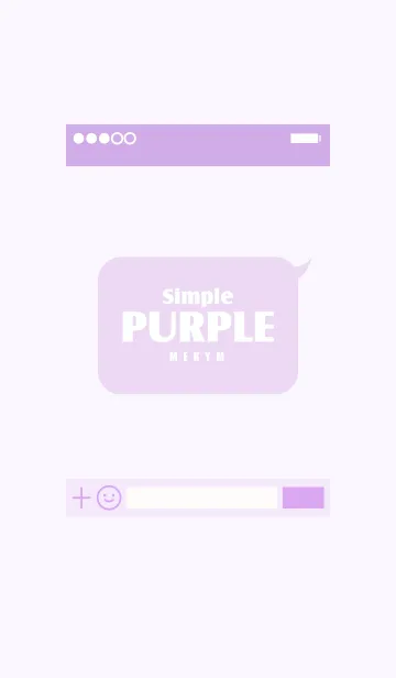 [LINE着せ替え] Simple[PURPLE]の画像1