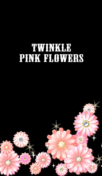 [LINE着せ替え] Twinkle pink flowersの画像1