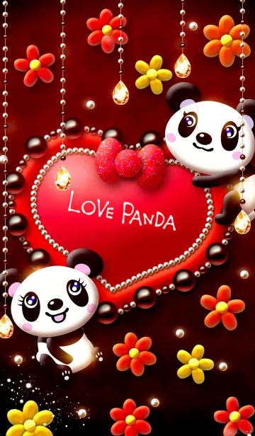 [LINE着せ替え] Love Panda*の画像1