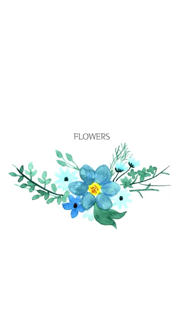 [LINE着せ替え] water color flowers_52の画像1
