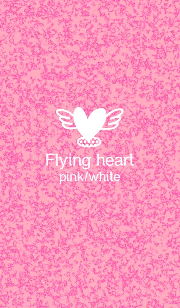 Flying heart pink/whiteの着せ替えメイン画像