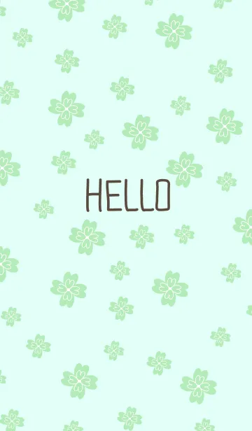 [LINE着せ替え] HELLO-グリーン-の画像1