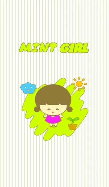 [LINE着せ替え] Mint girlの画像1