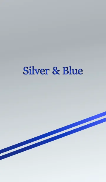 [LINE着せ替え] Silver ＆ Blueの画像1